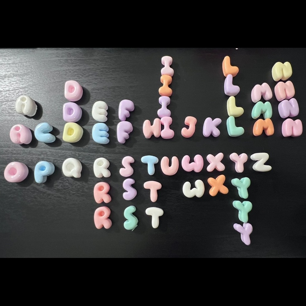 Pastel Acrylic Letters